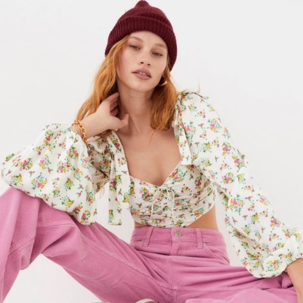 NWT - For Love & Lemons Tanya Crop Top - S